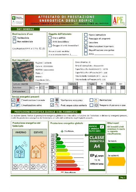 Certificazione energetica Turbigo